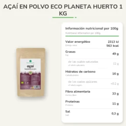 Açaí en polvo ECO Planeta Huerto 1 kg
