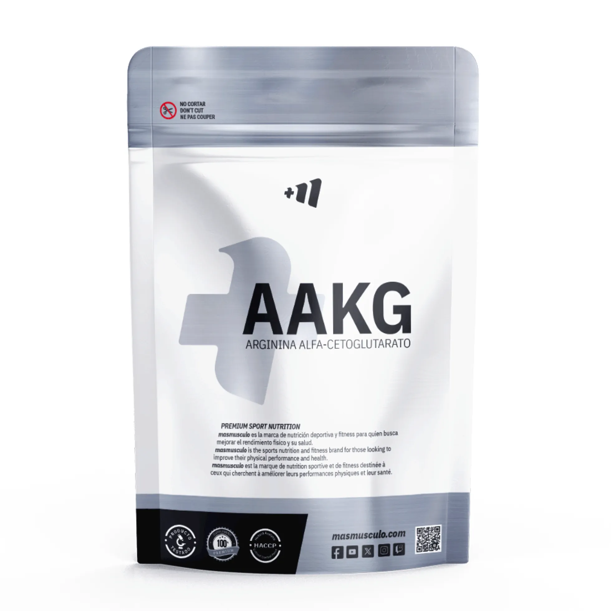 Aakg - 500g - Aumenta La Fuerza - Masmusculo