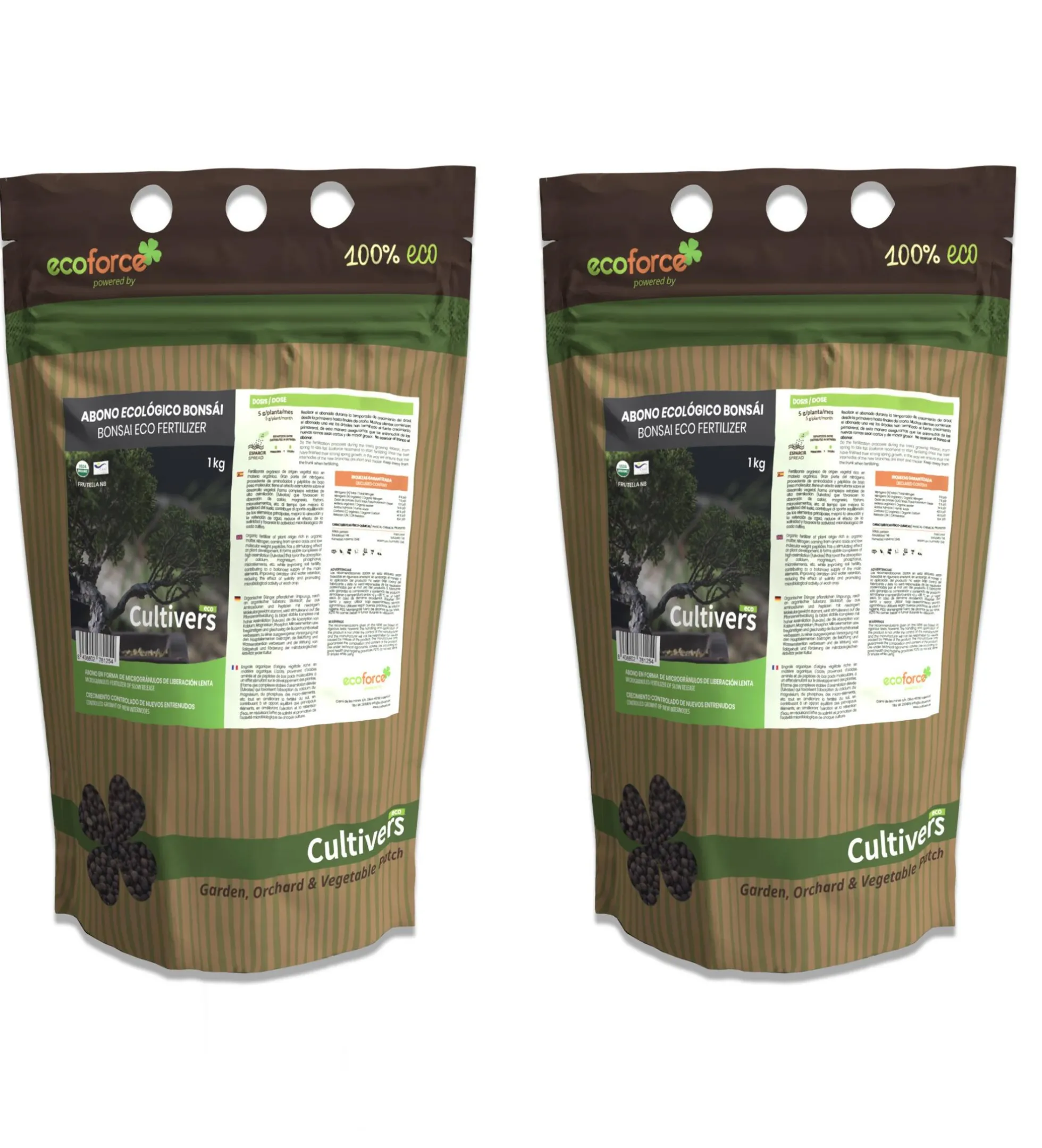Abono Bonsai Ecológico Cultivers 20 Kg