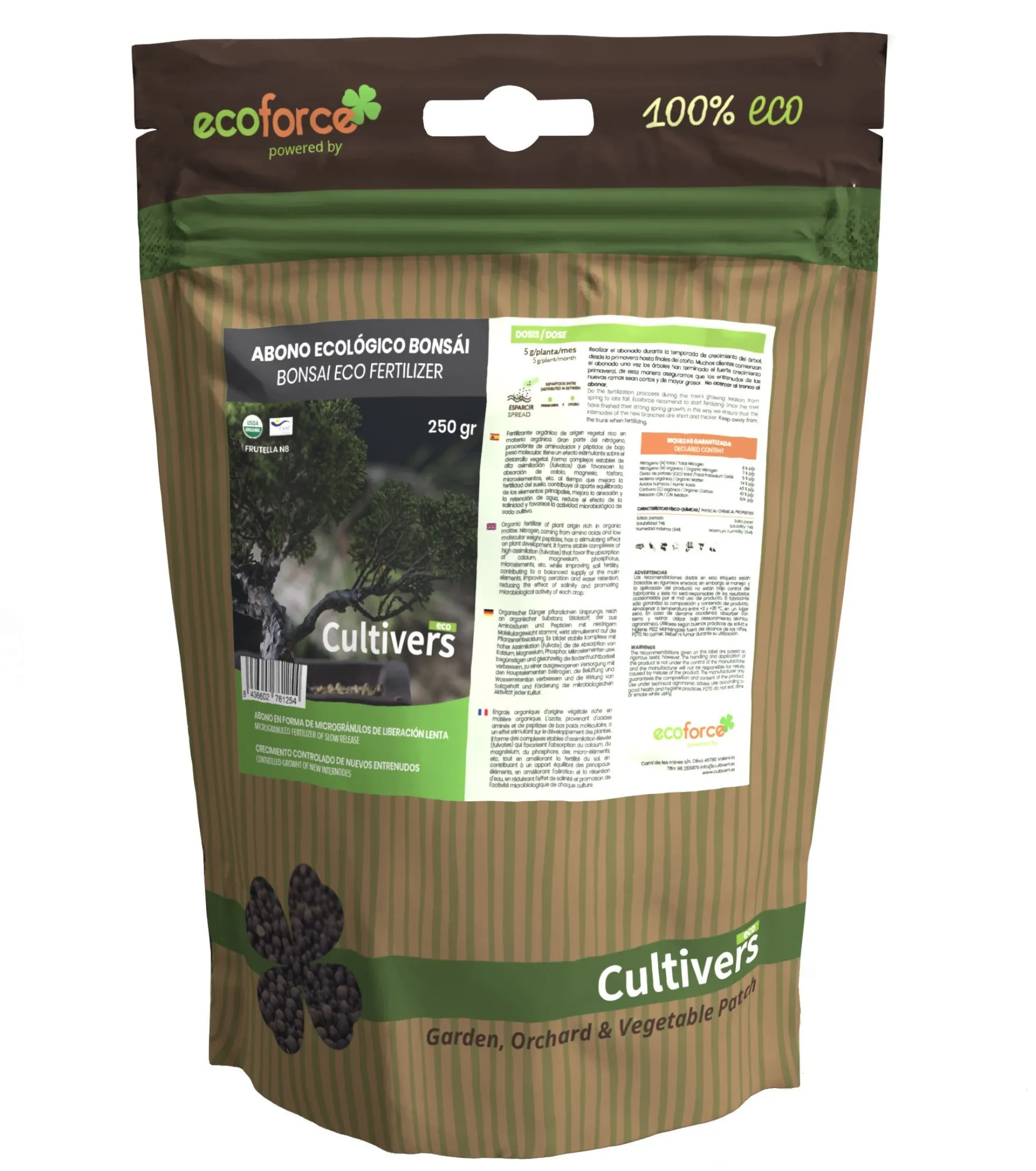 Abono Bonsai Ecológico Cultivers 20 Kg