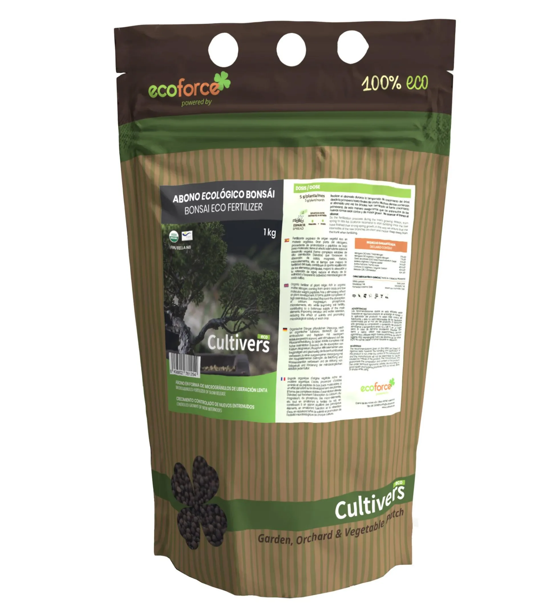 Abono Bonsai Ecológico Cultivers 20 Kg