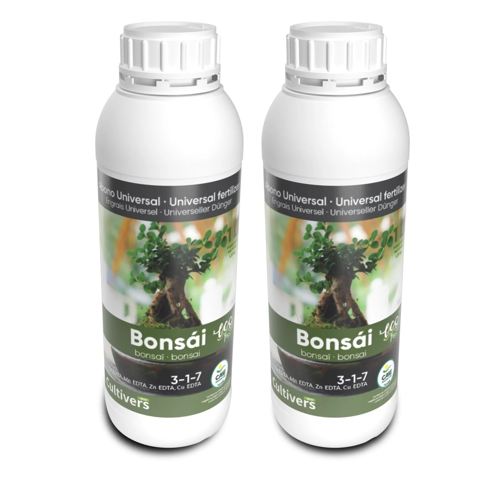 Abono Bonsái Líquido Ecológico Cultivers 2x1l