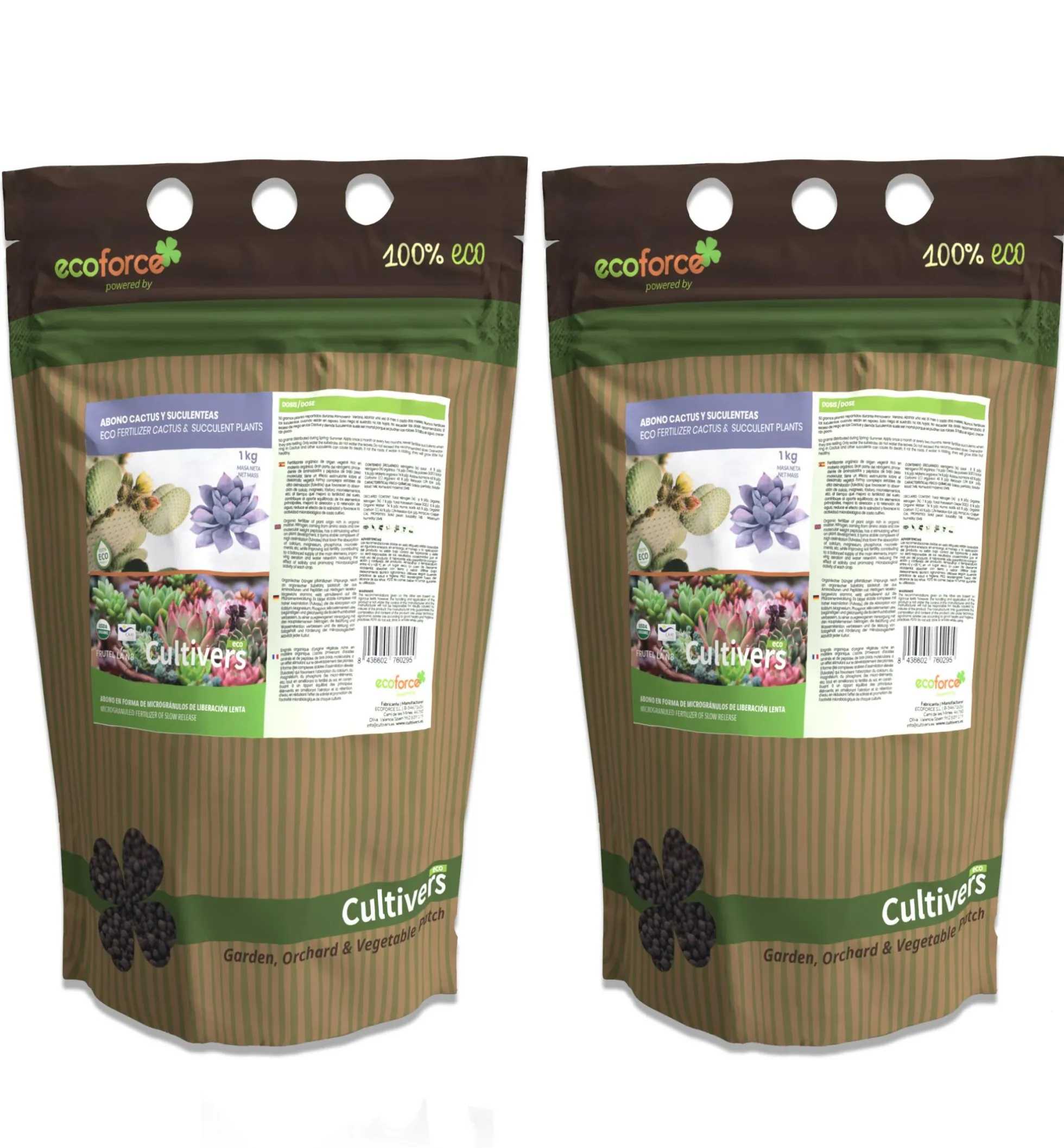 Abono Cactus Ecológico Cultivers 5 Kg