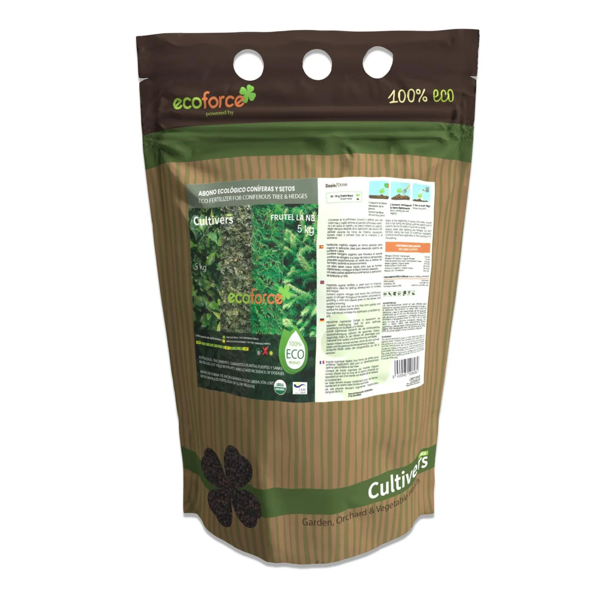 Abono Coníferas Ecológico Cultivers 1 Kg