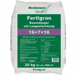 Abono Césped Larga Duración 25kg, Mineral Npk 16+7+16