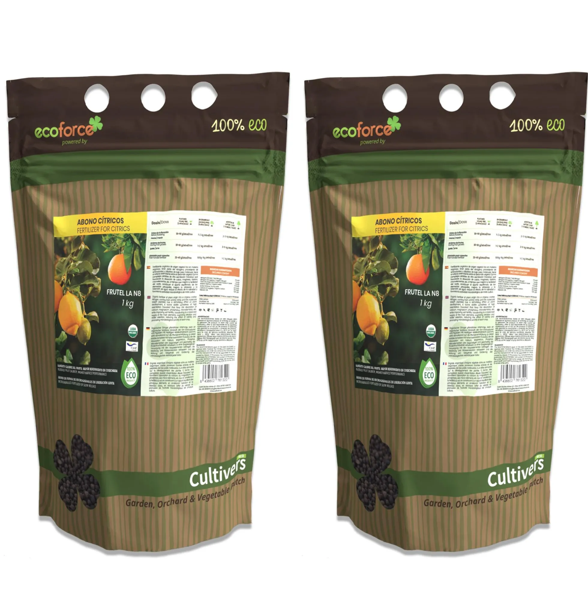 Abono Cítricos Ecológico Cultivers 2x5kg