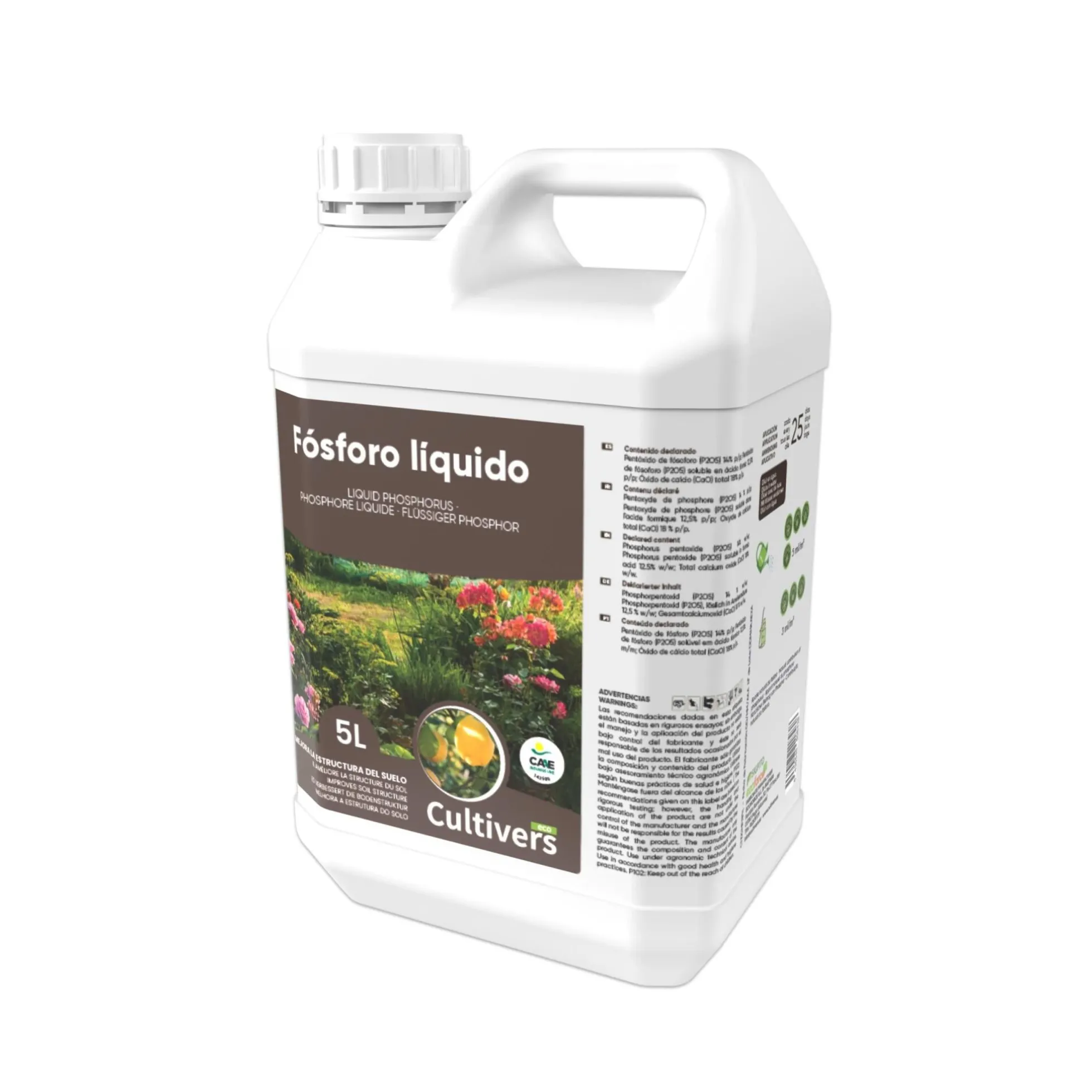 Abono Fósforo Líquido Ecológico Cultivers 1 L