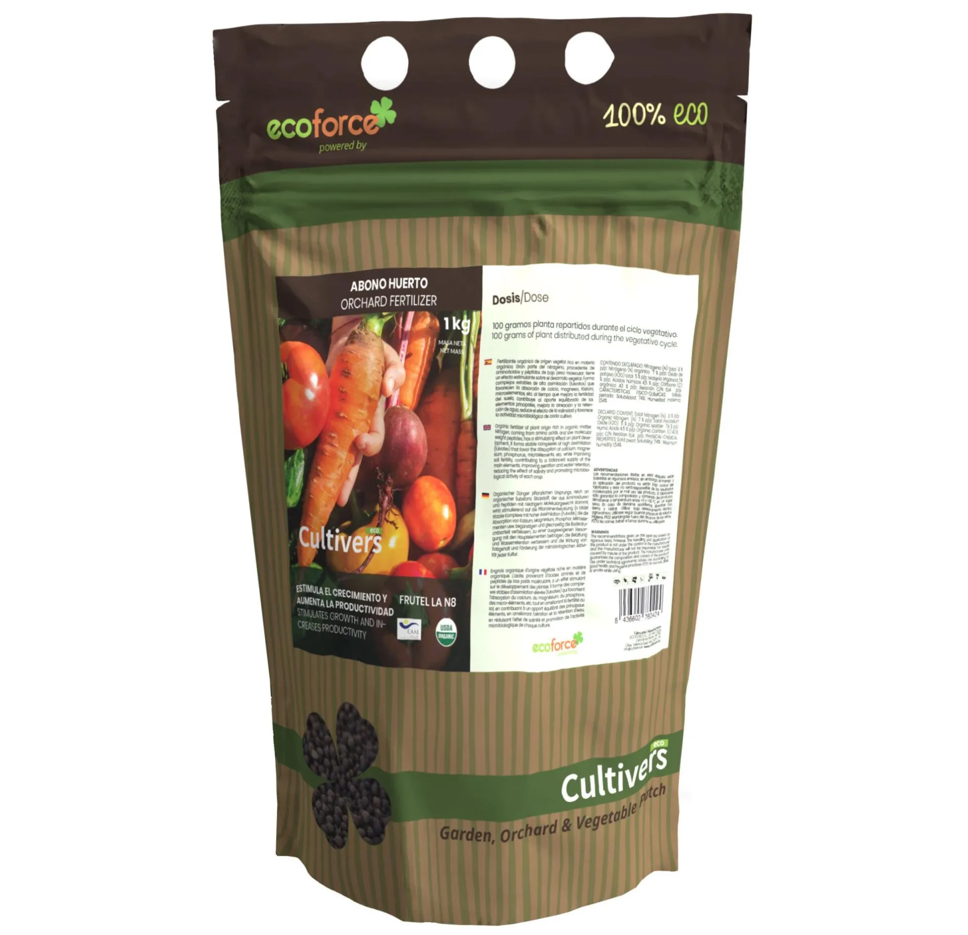 Abono Huerto Ecológico Cultivers 2x5kg