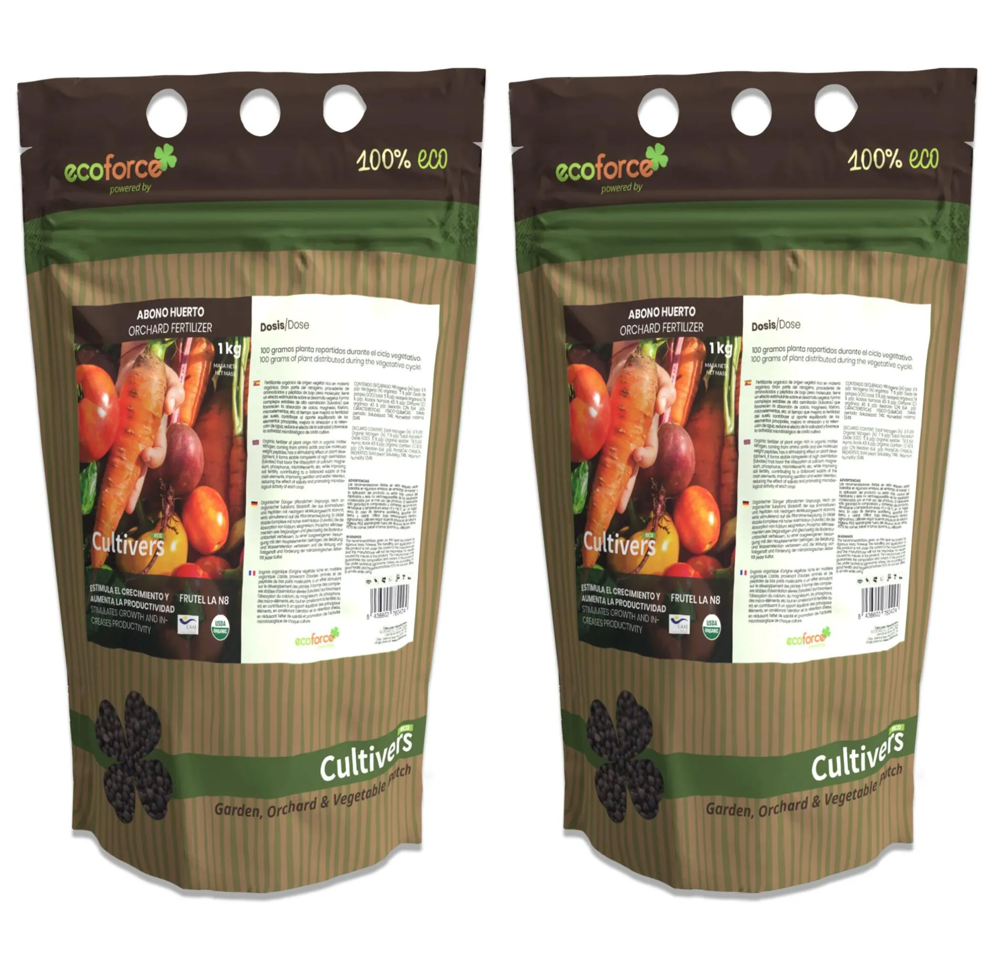 Abono Huerto Ecológico Cultivers 2x5kg