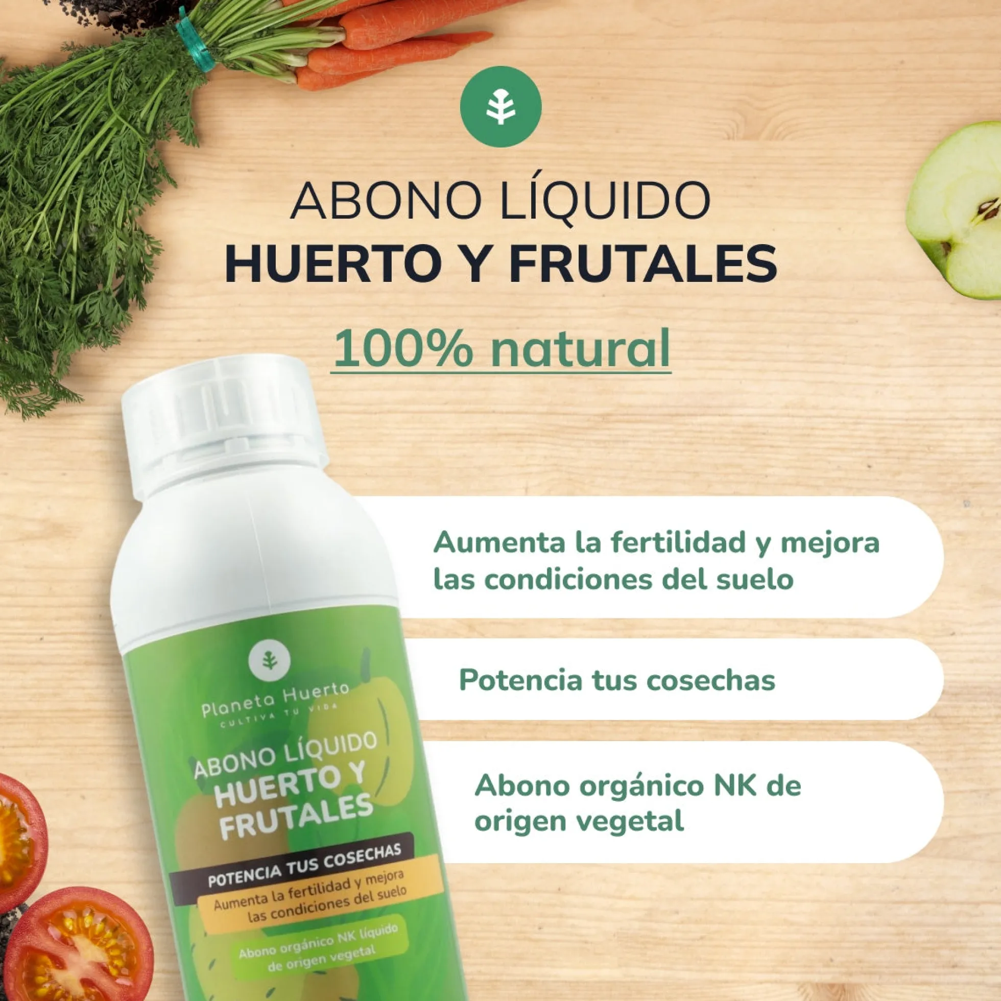 Abono Líquido Huerto y Frutales Planeta Huerto 250 ml