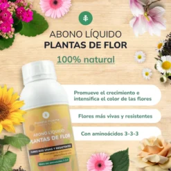 Abono Líquido Plantas de Flor Planeta Huerto 1 l