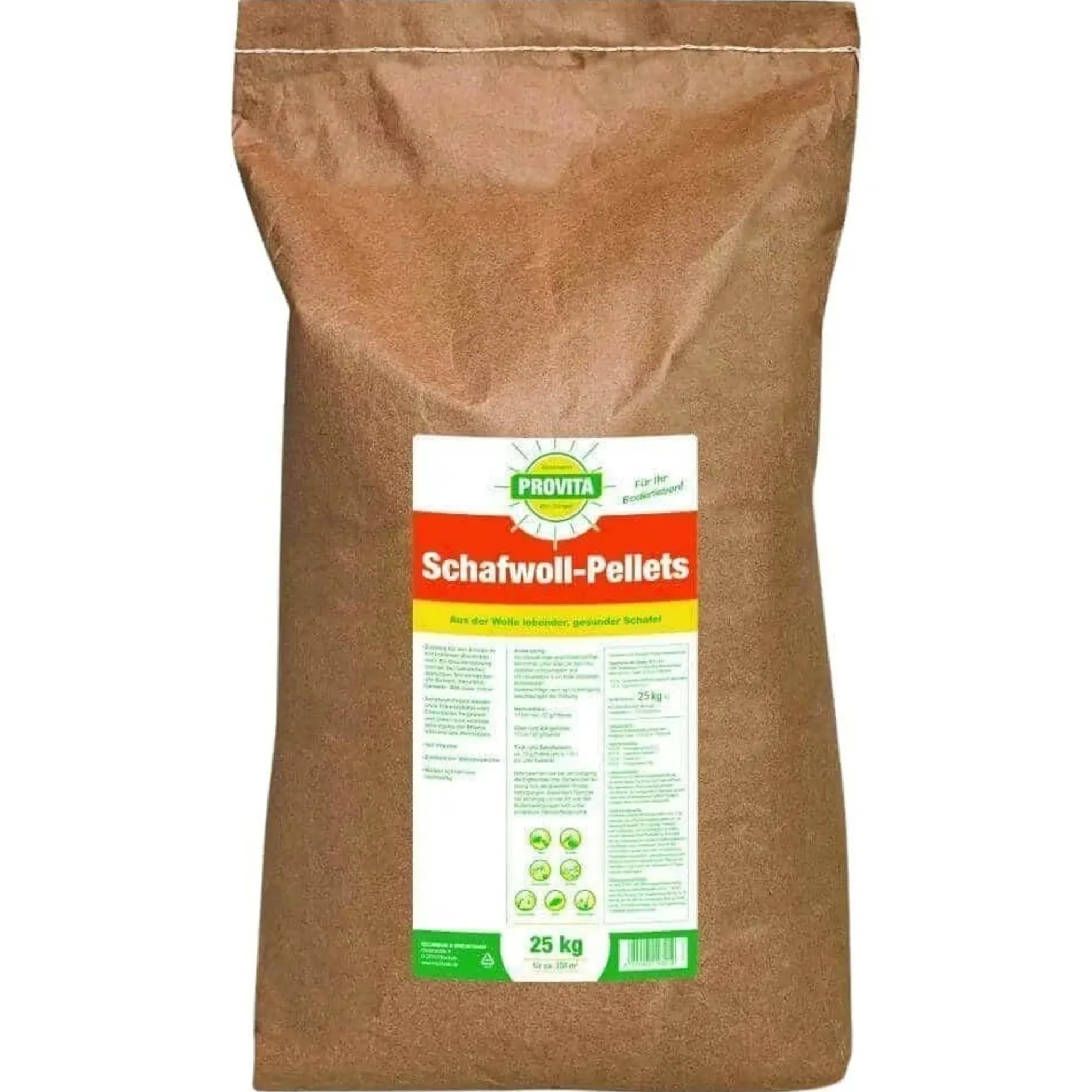 Abono Orgánico Lana De Oveja 25 Kg – Pellets Ecológicos Para Huerto, Retención De Agua Y Nutrición Hasta 250 M²