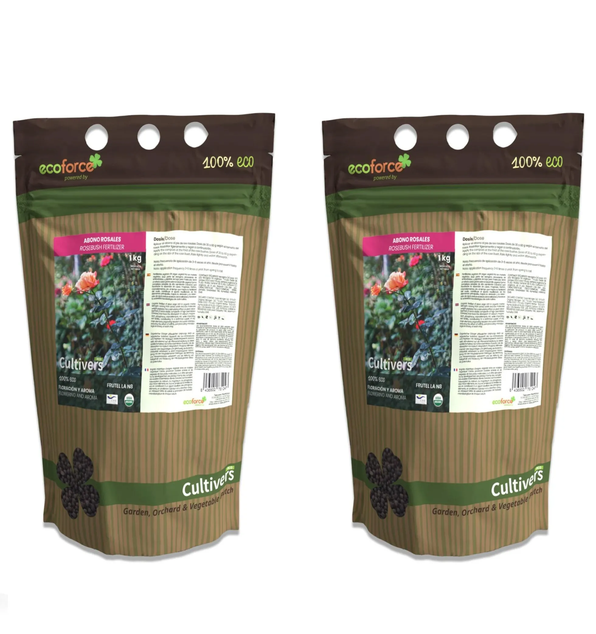 Abono Rosales Ecológico Cultivers 1 Kg