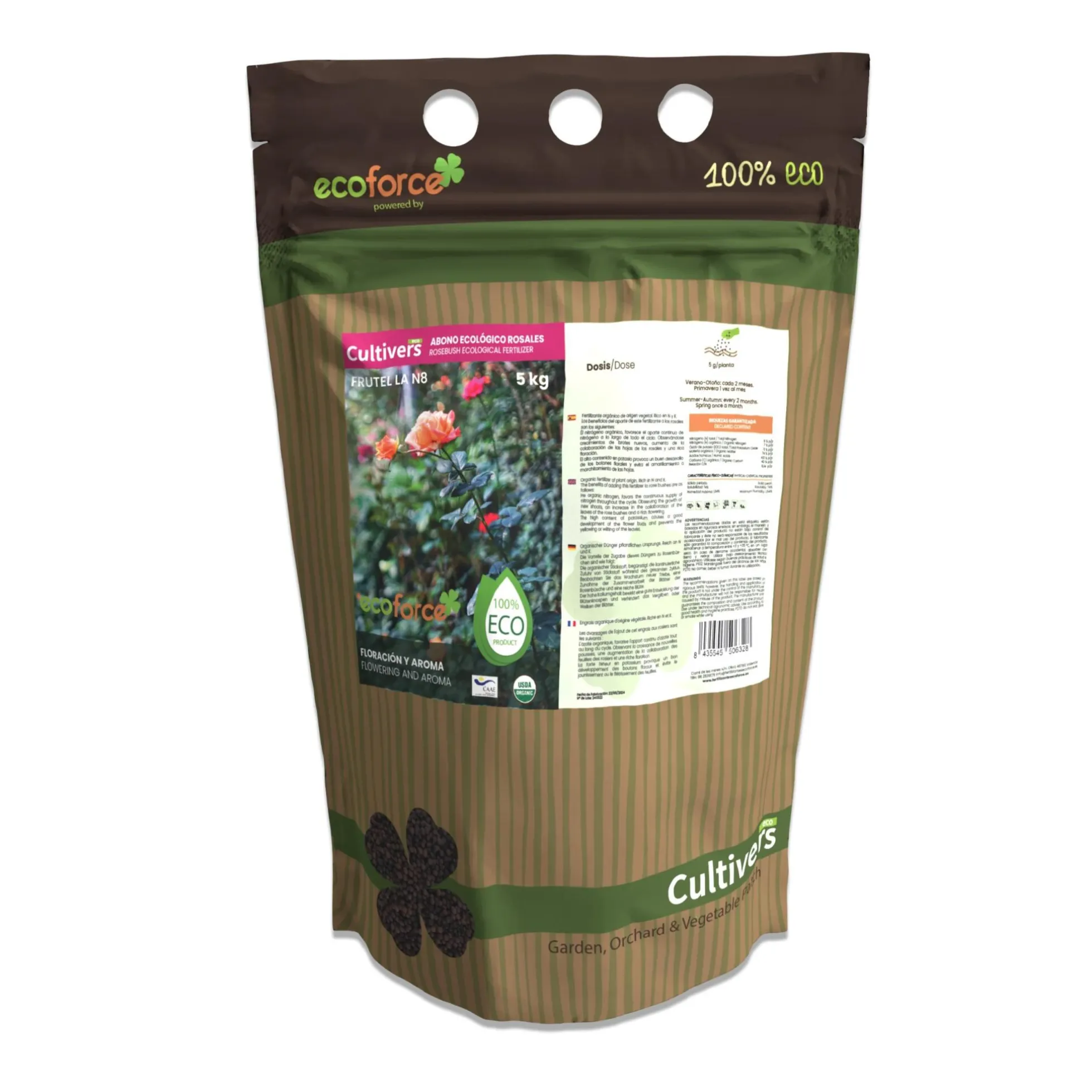 Abono Rosales Ecológico Cultivers 1 Kg