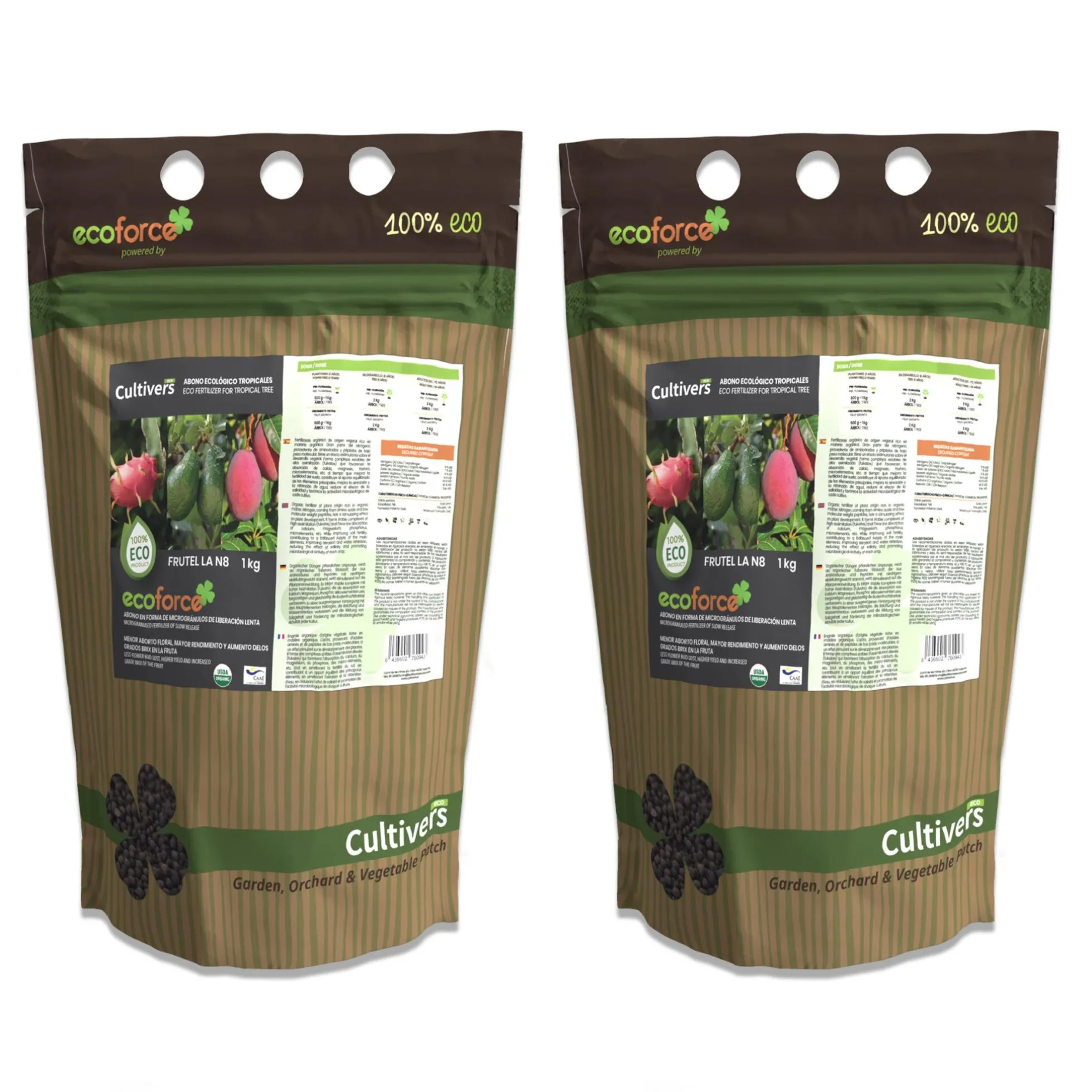 Abono Tropicales Ecológico Cultivers 1 Kg