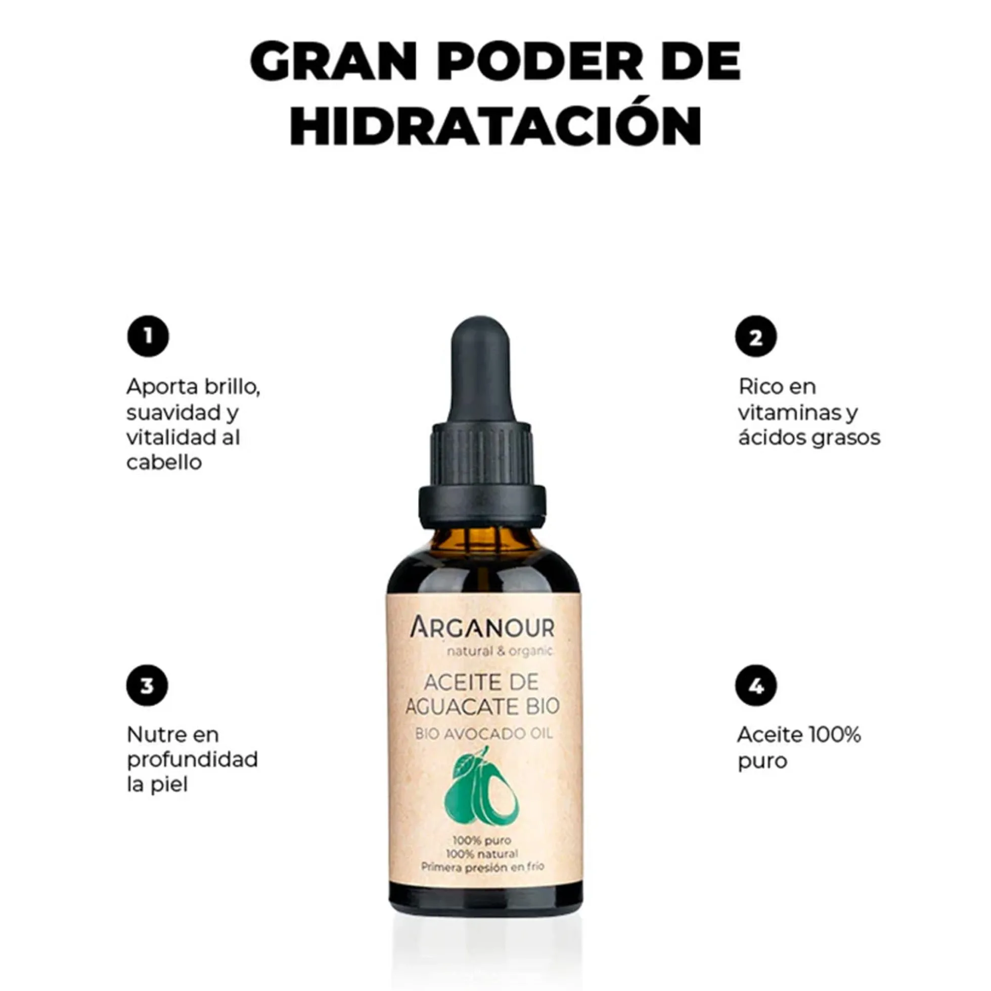 Aceite aguacate BIO Arganour 50ml