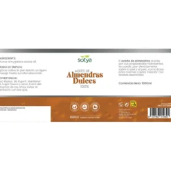 Aceite almendras dulces Sotya 1 L