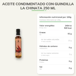 Aceite condimentado con Guindilla La Chinata 250 ml