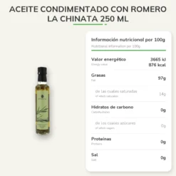 Aceite condimentado con Romero La Chinata 250 ml