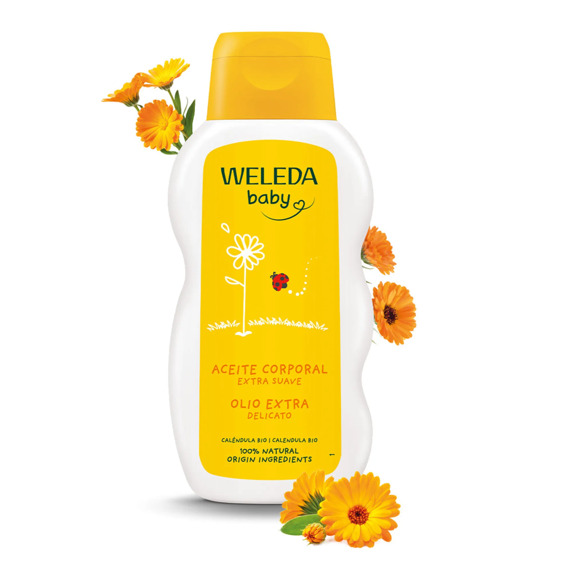 Aceite Corporal de Caléndula para Bebé Weleda, 200ml