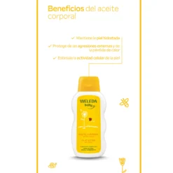 Aceite Corporal de Caléndula para Bebé Weleda, 200ml