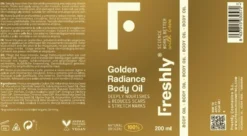 Aceite Corporal Golden Radiance Freshly 200ml