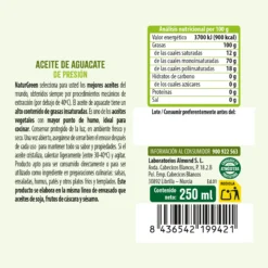 Aceite de Aguacate envase PET NaturGreen 250 ml