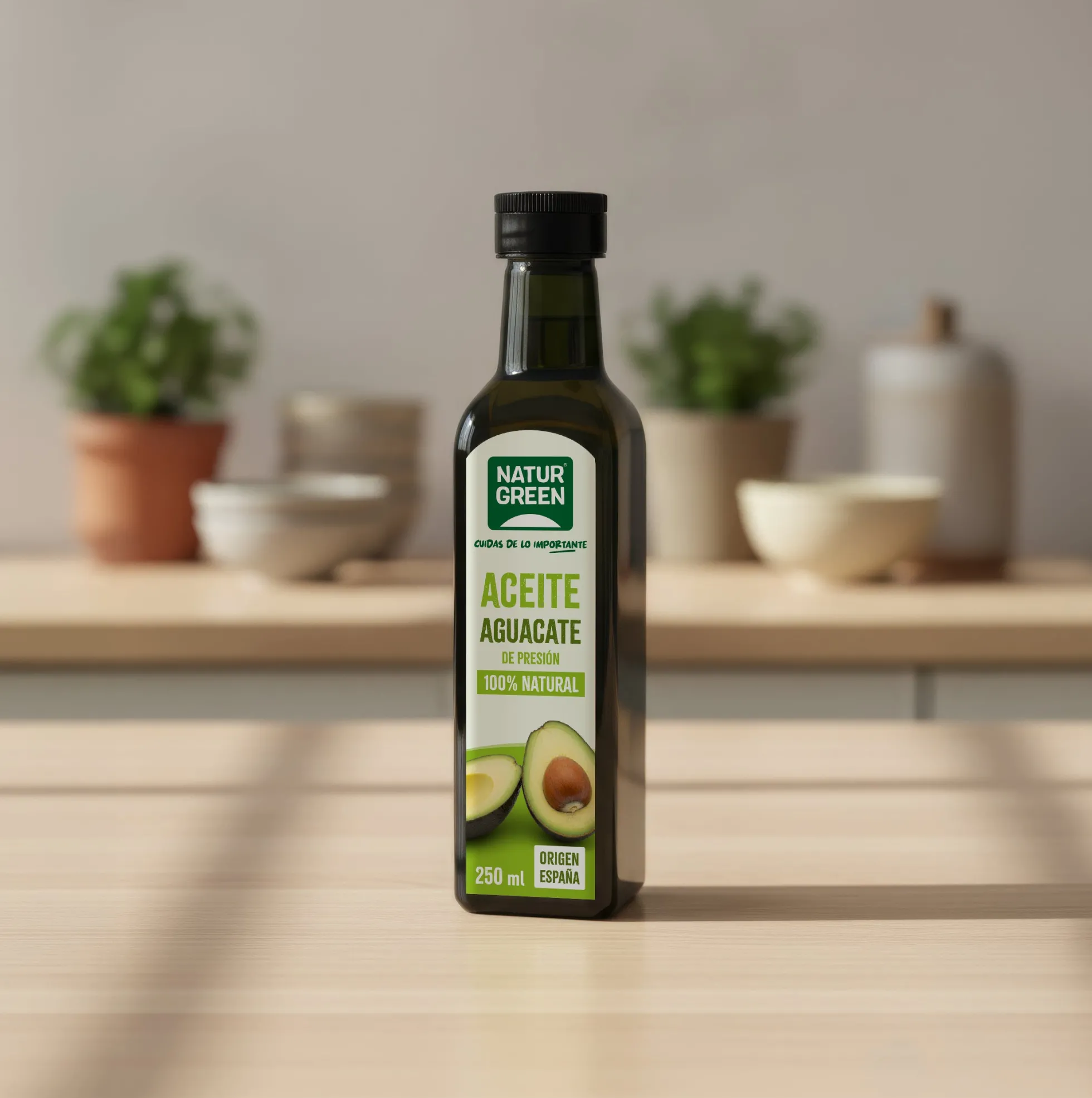 Aceite de Aguacate envase PET NaturGreen 250 ml