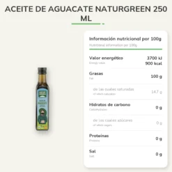 Aceite de Aguacate NaturGreen 250 ml
