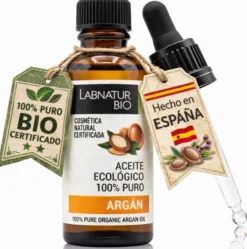 Aceite de Argán 100% Puro Labnatur Bio 30 ml | Nutrición y Antioxidantes | Rostro, Cuerpo, Cabello y Uñas | Vegano