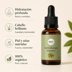 Aceite de Argán Puro 30 ml | Nutre, Repara e Hidrata Piel y Cabello | M&On Naturals