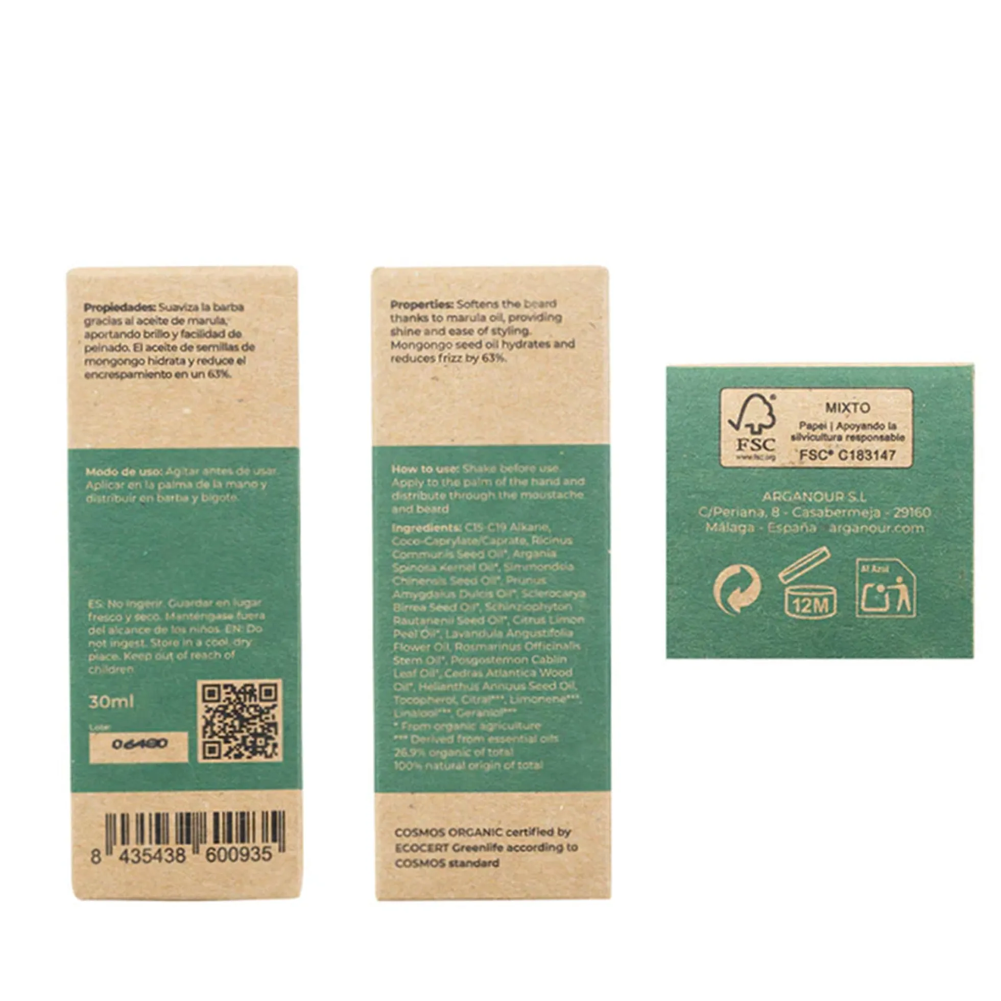 Aceite de barba Arganour 30ml