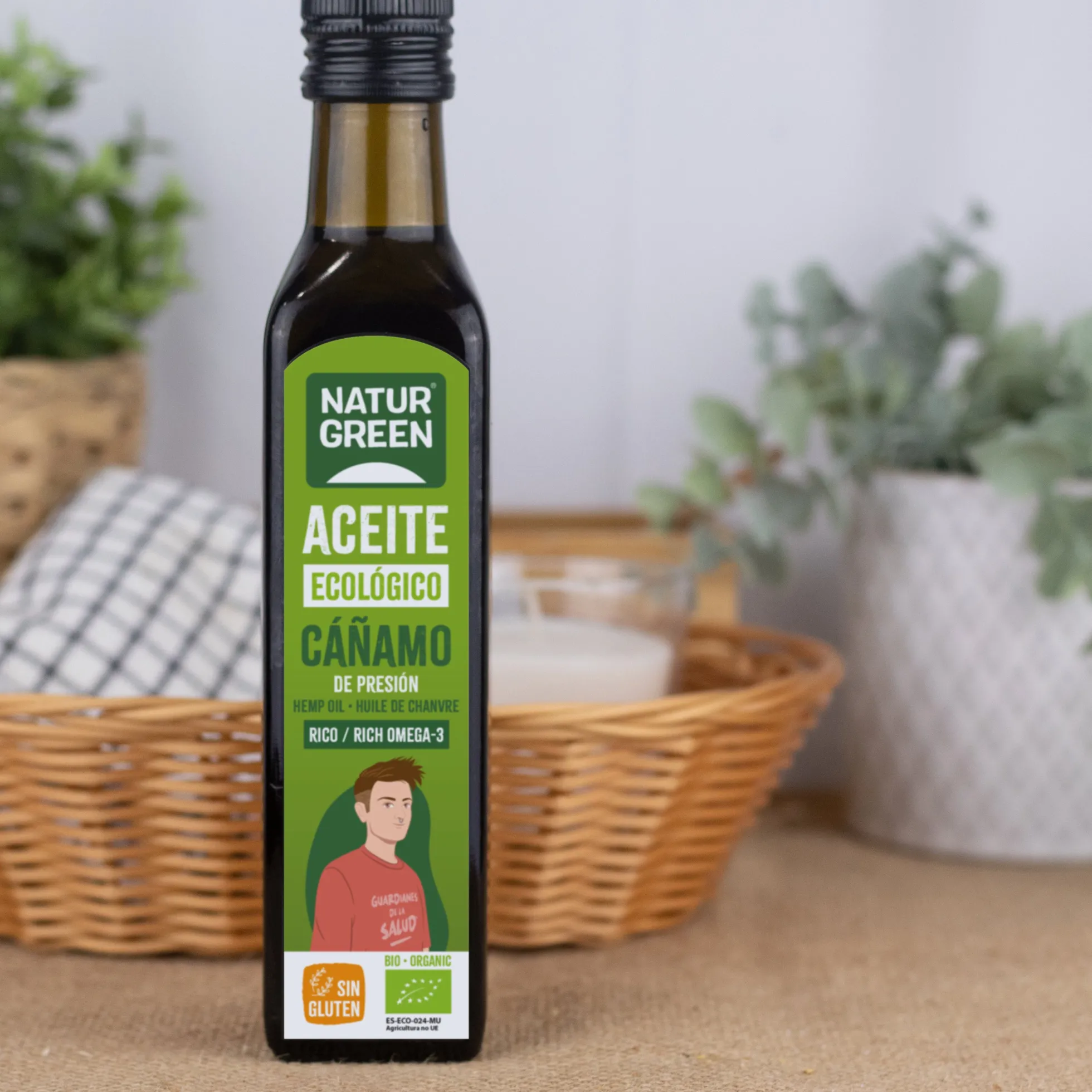 Aceite de Cañamo Bio, NaturGreen 250 ml