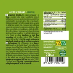 Aceite de Cañamo Bio, NaturGreen 250 ml