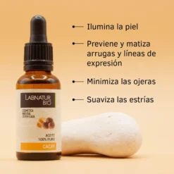 Aceite de Cacay 100% Puro Labnatur Bio 30 ml | Antioxidante y Anti-Aging | Rostro, Cuerpo y Cabello | Vegano