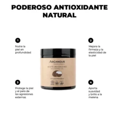 Aceite de coco BIO 100% puro Arganour 250ml