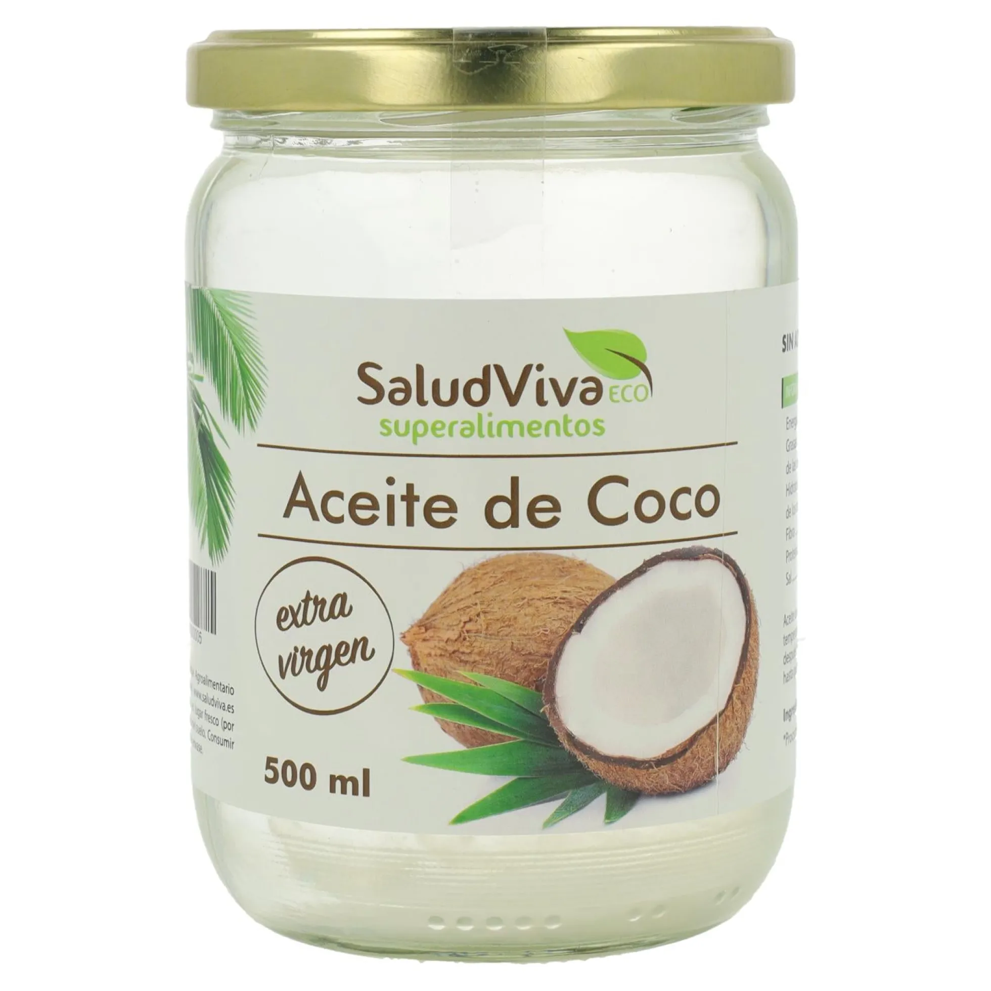 Aceite de coco ECO Salud Viva 500 g