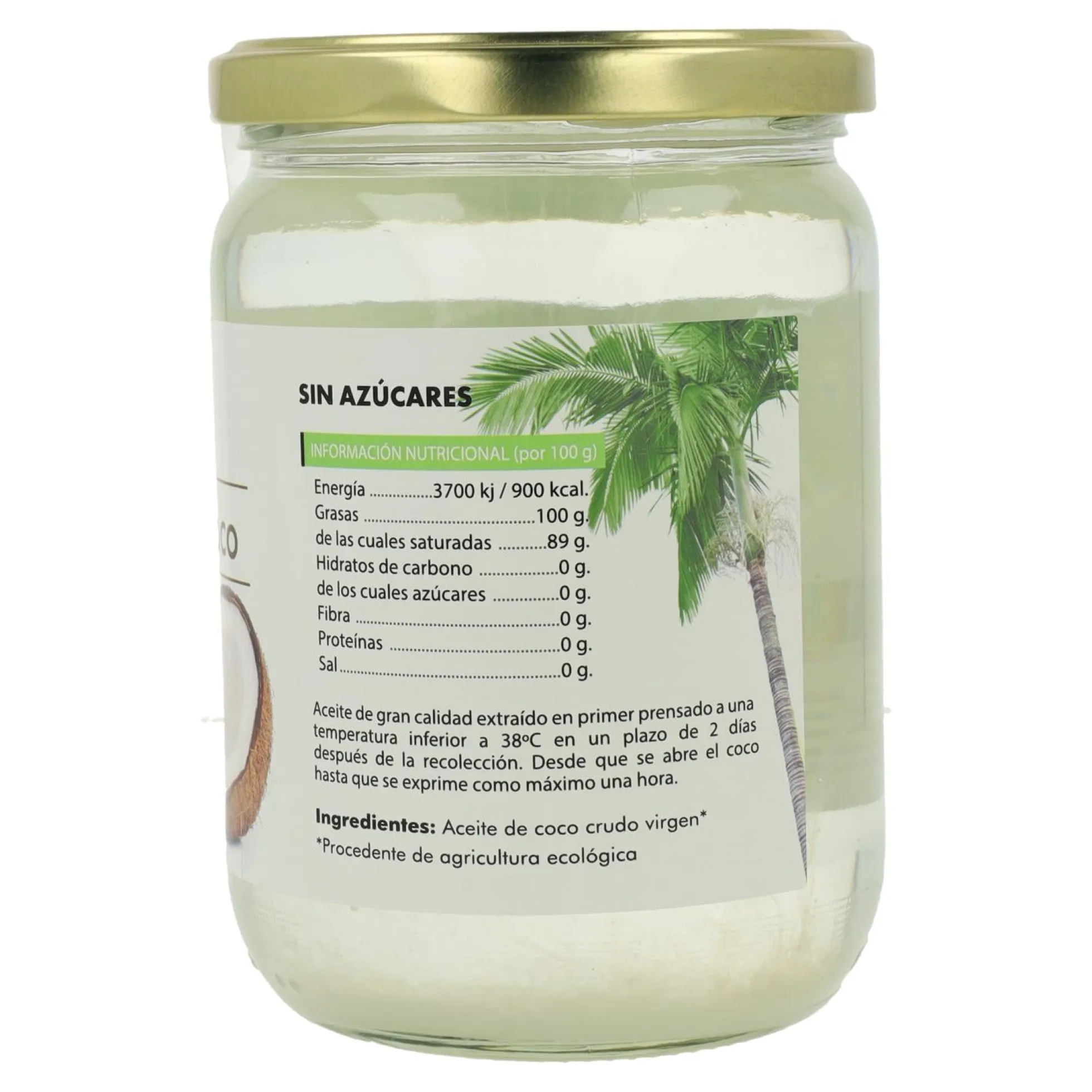 Aceite de coco ECO Salud Viva 500 g
