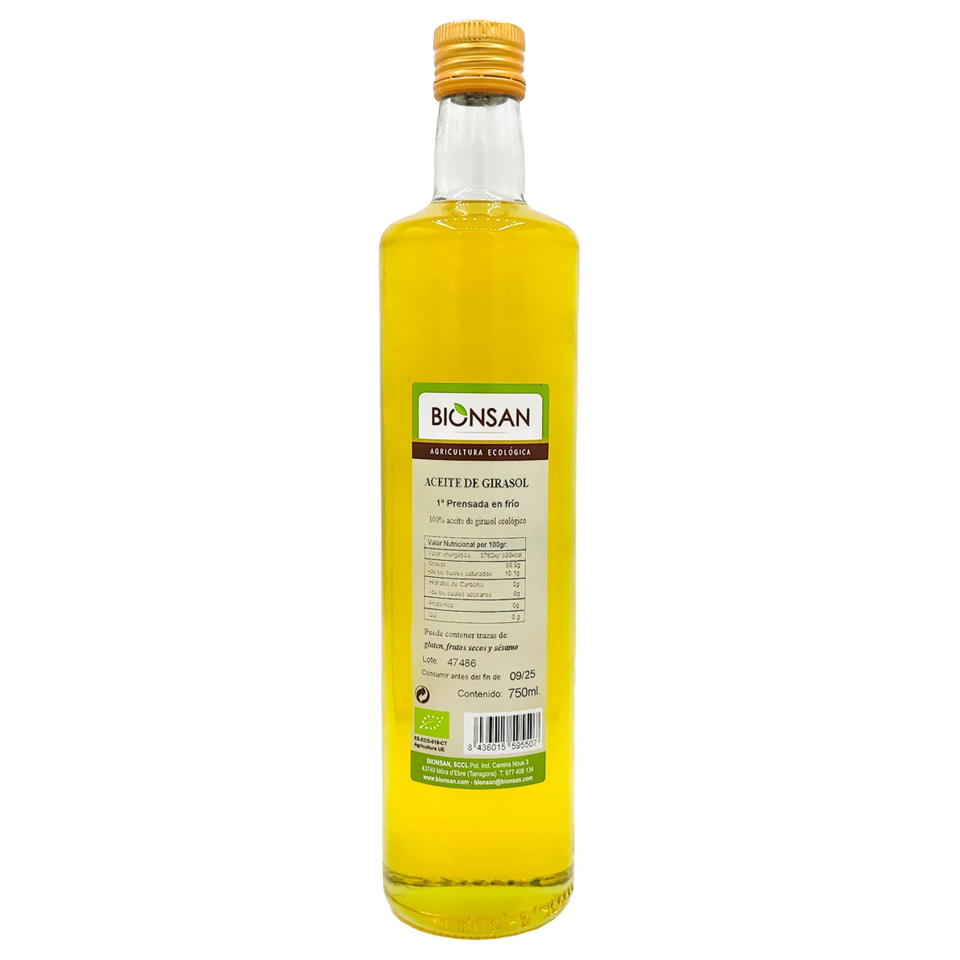 Aceite De Girasol Eco Bionsan 750ml