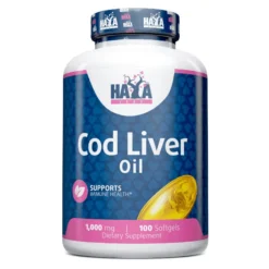 Aceite De Hígado De Bacalao 1000mg - 100 Softgels - Aceite De Pescado - Haya Labs