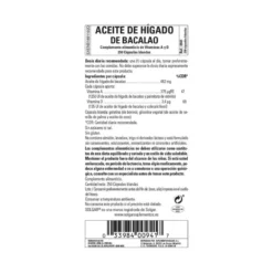 Aceite de Higado de Bacalao 250 cápsulas