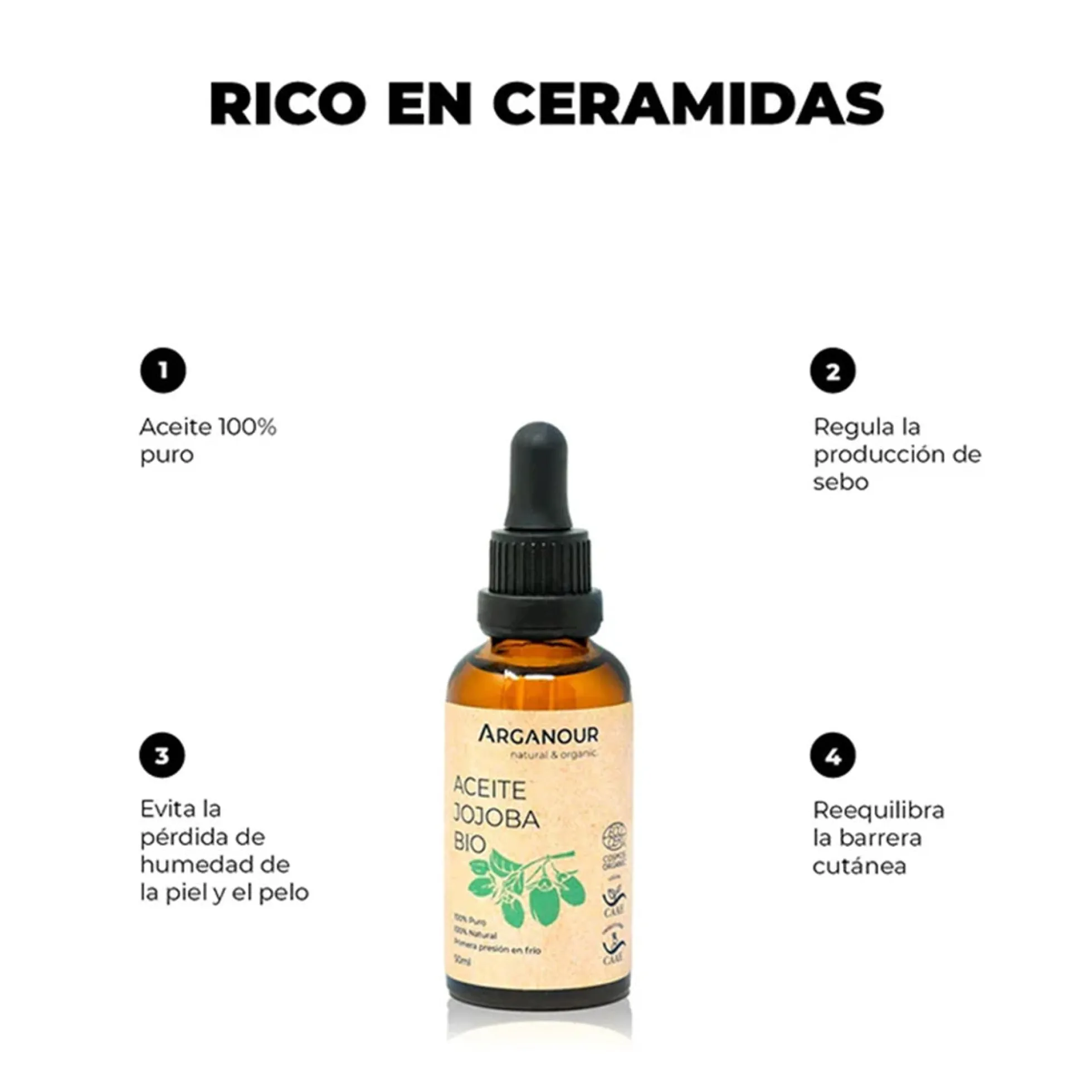 Aceite de jojoba 100% BIO Arganour 50ml