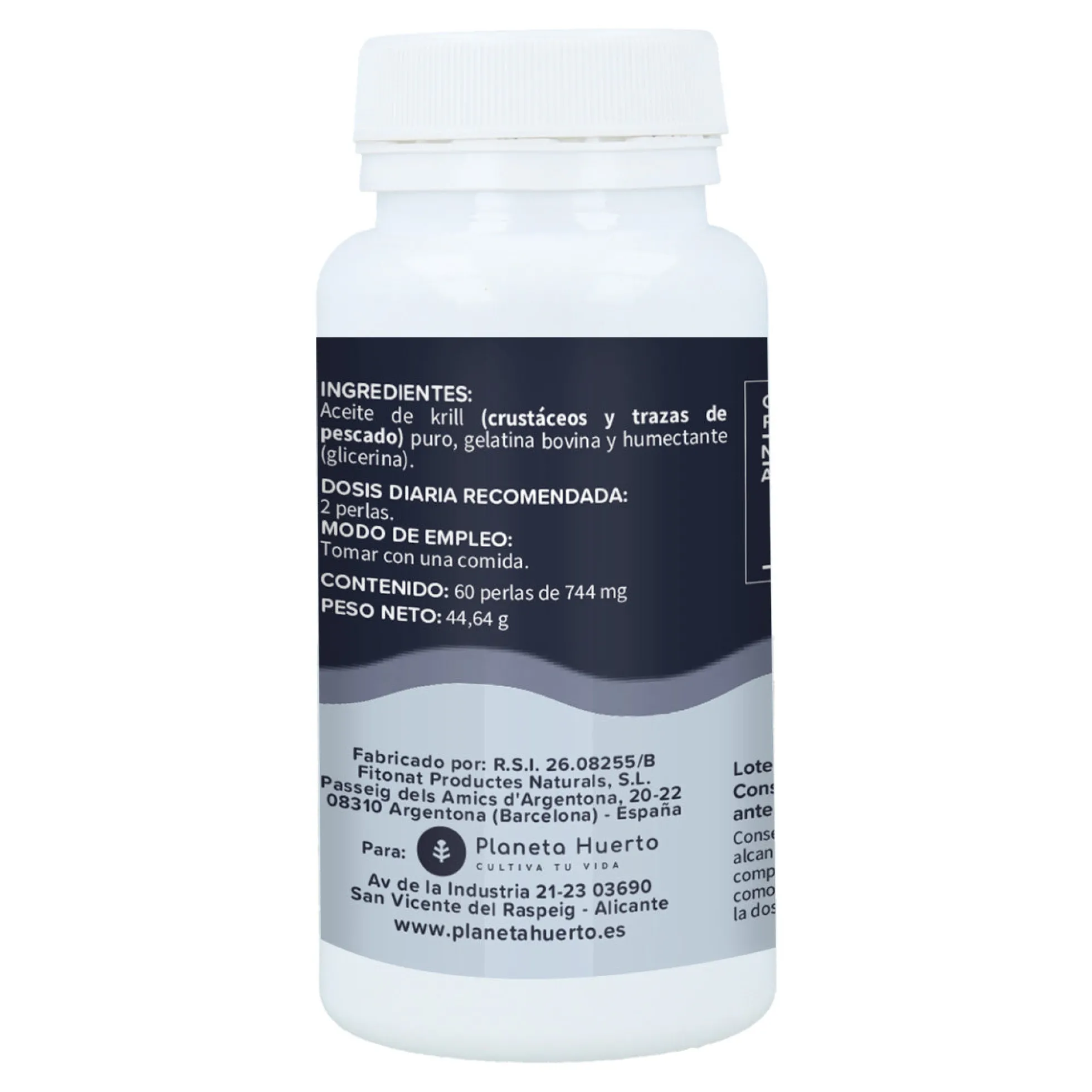 Aceitede Krill 500mgPlaneta Huerto 60 Perlas