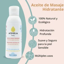 Aceite De Masaje Hidratante Para Bebés: barriguita y culito (zona pañal)