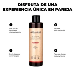 Aceite de masaje pasión Arganour 200 ml
