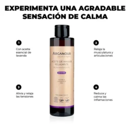 Aceite de masaje relajante Arganour 200 ml