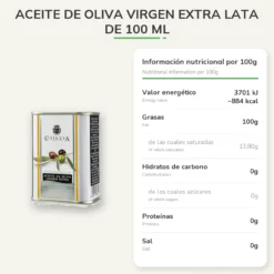 Aceite de Oliva Virgen Extra Lata de 100 ml