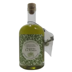Aceite De Oliva Virgen Extra Macerado A La Albahaca 50 Cl Con Vertedor Metálico