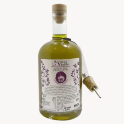 Aceite De Oliva Virgen Extra Macerado Al Ajo Morado 50 Cl Con Vertedor Metálico