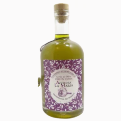 Aceite De Oliva Virgen Extra Macerado Al Ajo Morado 50 Cl Con Vertedor Metálico
